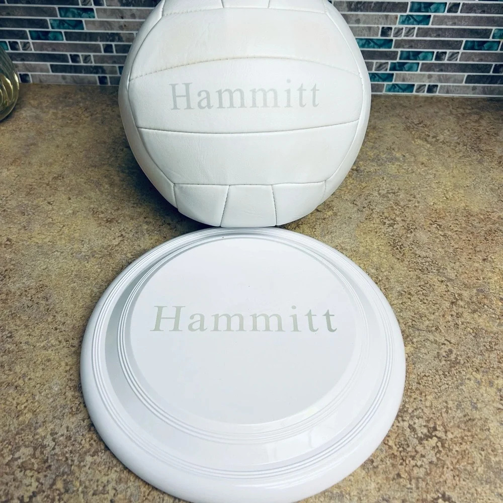 Hammitt Logo volleyball and frisbee